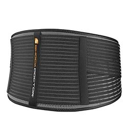 ShockDoctor Erwachsene Deluxe Rückenstütze, Black, S/M, 836-BK