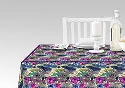 Doge Milano Nappe avec impression numérique, 100% Made in Italy Nappe antidérapante pour salle à manger, lavable et antitache, Modèle Hermes - Ronald, cm 140x140