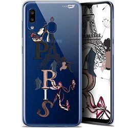 Caseink fodral för Samsung Galaxy A20 (6.4) Gel HD [ ny kollektion - mjuk - stötskyddad - tryckt i Frankrike] snygg Paris