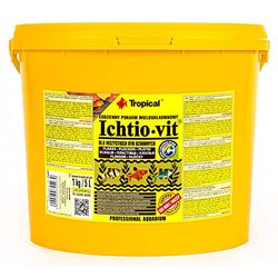 TROPICAL ICHTIO-VIT 5L/1 kg - mat med flera ingredienser för akvariefiskar med flingor