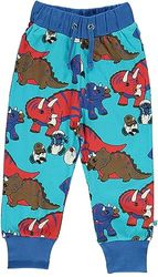 Småfolk Broek met trekkoord, dinosaurus, blue atoll, 3-4 Jaar