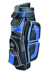 Longridge Pro Cart Saco de golfe com divisor de 15 posições, preto/azul-marinho