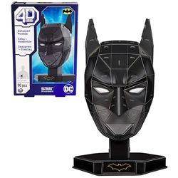 4D Build Batmanmasker, gedetailleerde 3D-modelbouwset van hoogwaardig karton, 90 delen, voor Batman-fans vanaf 12 jaar