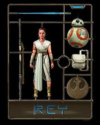 Komar Muurafbeelding | Star Wars Toy Rey | kinderkamer, jeugdkamer, decoratie, kunstdruk | zonder lijst | WB182-40x50 | Maat: 40 x 50 cm (breedte x hoogte)