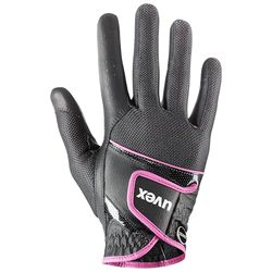 uvex sumair - flexibel ridhandske för dam och herr - hållbar - optimal ventilation - black-pink - 7.5