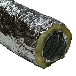 Rubber-Cal 845605000000 "HVAC Insulated-Flex Ducting Ventilation Duct Hose, 12-Inch by 25-Feet