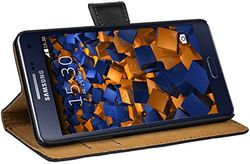 mumbi Väska Bookstyle Case kompatibelt med Samsung Galaxy A5 2015 fodral mobilväska Case Wallet, svart