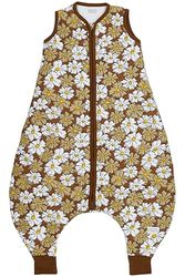MEYCO Baby Vintage Flower Winter Sleeping Overall Jumper (Saco de Dormir de algodón 100%, Forrado, Suave, Transpirable, Regula la Humedad, 2.0 TOG, tamaño: 104 cm), Chocolate