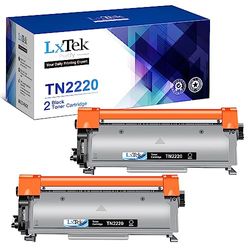 LxTek Purify TN2220 Compatible pour Brother TN-2220 TN2010 Cartouche de Toner pour Laserjet DCP-7055 MFC-7360N MFC-7460DN HL-2240 HL-2250DN HL-2130 DCP-7060D DCP-7070DW DCP-7065DN FAX-2840 (2 Noir)