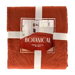 ESSEX - Bedspread 200 x 220 cm, Ideal for Bedroom, Bed Throw Soft and Comfortable, Modern Quilting - Botanical, Orange