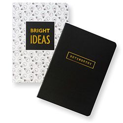 CR GIBSON Fitlosophy Bright Ideas/Noteworthy Notable 2-Journal Set