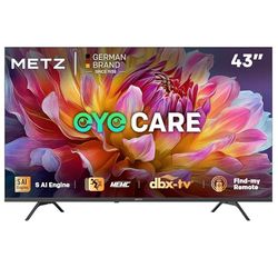 METZ 43 Pollici Smart TV UHD, 43MUF7000Z, MEMC, HDR10, Dolby Audio, Googlecast,Tuner DVB-T/T2/C/S/S2/Analogico