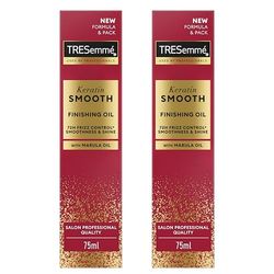 TRESemmé Finishing Oil Keratin Smooth for 72h frizz control, smoothness & shine hair treatment with marula oil 75 ml 2 pc
