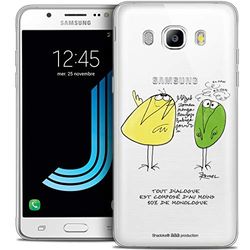 Caseink - fodral för Samsung Galaxy J5 2016 (J510) [officiell samlarlicens The Shadoks® Design The Dialog - mjuk - ultratunn - tryckt i Frankrike]