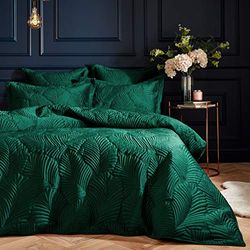 Paoletti Palmeria nórdica y Funda de Almohada Conjunto, Esmeralda, Rey