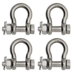 Extreme Max 3006.8369.4 Manille d'ancrage en Acier Inoxydable Argenté 40,6 cm
