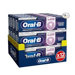 Oral-B DENTIFRICIO Pro-Expert Advanced Protezione GENGIVE, Confezione da 12 Dentifrici (5x75ml)