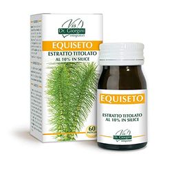 Dr Giorgini Integratore Alimentare, Monocomponenti Erbe Equiseto Estratto Titolato al 10% in Silice Pastiglie - 30 g