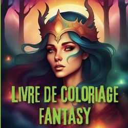 Livre de coloriage Fantasy: Univers Féerique Anti-Stress, Aventure Relaxante de Coloriage Fantasy pour Adultes