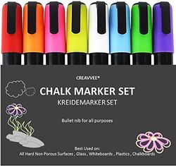 Creavvee Marker kredowy, zestaw D-8 sztuk Basic