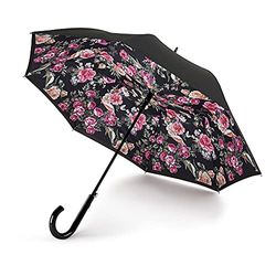 Fulton Bloomsbury 2 paraply med tryck på engelska trädgårdstryck
