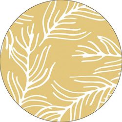 Bonateks, Ronde digitaal bedrukte muismat, antislip onderkant, voor kantoor en thuis, diameter: 22 cm