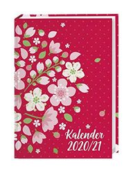 Floral 17-Monats-Kalenderbuch A5 - 2021: 17 Monate. Von August 2020 bis Dezember 2021