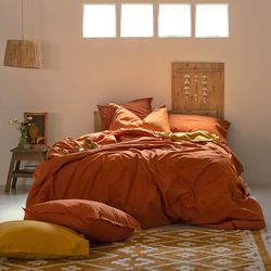 Basic Duvet Cover 140x200 cm (Łóżko 80) Terakota