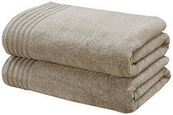 Rapport So Soft – Set di Asciugamani, 100% Cotone, Cotone Spazzolato, Taupe, 140 x 90 x 1 cm