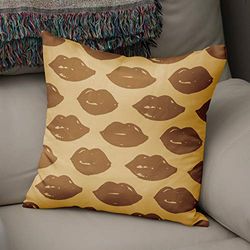 Bonamaison Decorative Cushion Cover Brown Tones, Throw Pillow Covers, Home Decorative Pillowcases for Livingroom, Sofa, Bedroom, Size:43X43 Cm - Designed and Manufactured in Turkey