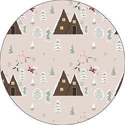 Bonateks, Ronde digitaal bedrukte muismat, antislip onderkant, voor kantoor en thuis, diameter: 22 cm