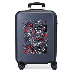 Movom Free Time Kabinväska Multifärg 38x55x20 cms Stelt ABS Kombinationslås Sidan 35L 2 kg 4 Hjul Bagage Hand, Flerfärgad, Talla única, Kabinväska