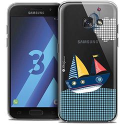 Caseink - fodral för Samsung Galaxy A3 2017 (A320) [Crystal HD Collection Petits Grains® Design MVE Le Båten - hårt - ultratunt - tryckt i Frankrike]