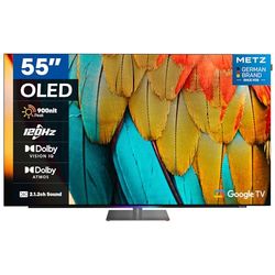 Metz MOD9500 Smart TV 55", OLED, Google TV, 4K 120Hz, HDR10+, Dolby Vision IQ, 6 Speakers 2.1 54W, Dolby Atmos, Base Girevole, Voice Control, DVB-T2/S2/C, HDMI, CI+ [4 Anni Garanzia]