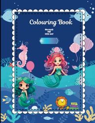 Mermaids for little one's Colouring Book: Colouring Book of 75 Unique Mermaids for kids aged 2-8