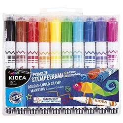 KIDEA Pennen met stempels 10 kleuren