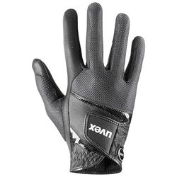 uvex sumair, guanti da equitazione flessibili unisex, robusti, ventilazione ottimale, black, 7.5