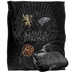 GAME OF THRONES Silky Touch Super Soft Throw Blanket, 152 x 127 cm