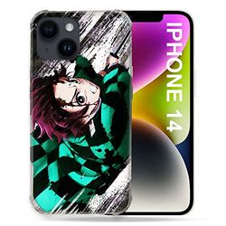 Cover compatibile MagSafe per Iphone 14 (6.1) Manga Demon Slayer Tanjiro