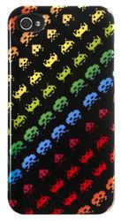 Case Scenario Space Invaders Case voor Apple iPhone 4/4S zwart/gekleurd