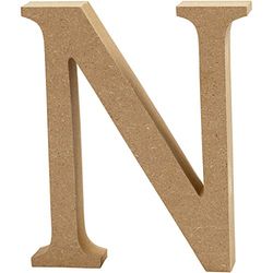 Letter, H: 8 cm, MDF, N, 1 st