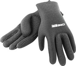 Cressi High Stretch Gloves, Guanti in Neoprene Elastico 2.5 mm per Apnea e Immersioni, Unisex Adulto, Nero/Rosso, S