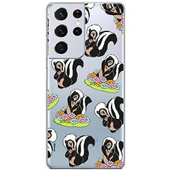 ERT GROUP etui na telefon Samsung S21 ULTRA, case oryginalny i oficjalnie licencjonowany przez Disney, wzór Pepe Le Pew 003, optymalnie dopasowane, plecki z TPU częściowo przeźroczyste