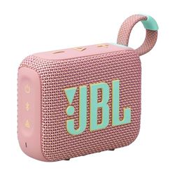 JBL GO 4, Ultra-Portable Bluetooth Speaker met JBL Pro Sound en een stevige bass, PlaytimeBoost, waterdicht ontwerp, 7 uur speeltijd, in het roze
