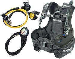 Cressi Start Scuba Set pour la plongée Mixte Adulte, Noir, M