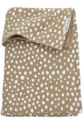 Meyco Baby babydeken groot - Cheetah Velvet Taupe - 100 x 150 cm - enkele verpakking