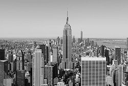 Tapisserie déco poster EMPIRE STATE BUILDING NB 3 x 2,70 m | Déco et photo murale XXL Qualité HD Scenolia
