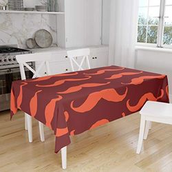 Bonamaison Kitchen Decoration, Tablecloth, Orange Bordeux, 140 x 160 Cm - Designed and Manufactured in Turkey