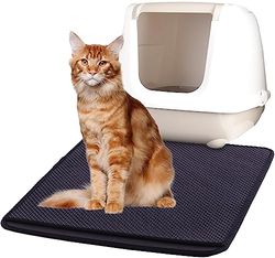TAPPETO LITIERA PER GATTO MATZ NERO 70x60CM
