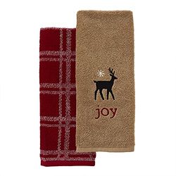 SKL Home Cozy Home - Toalla de Mano (2 Unidades), Color Gris Pardo